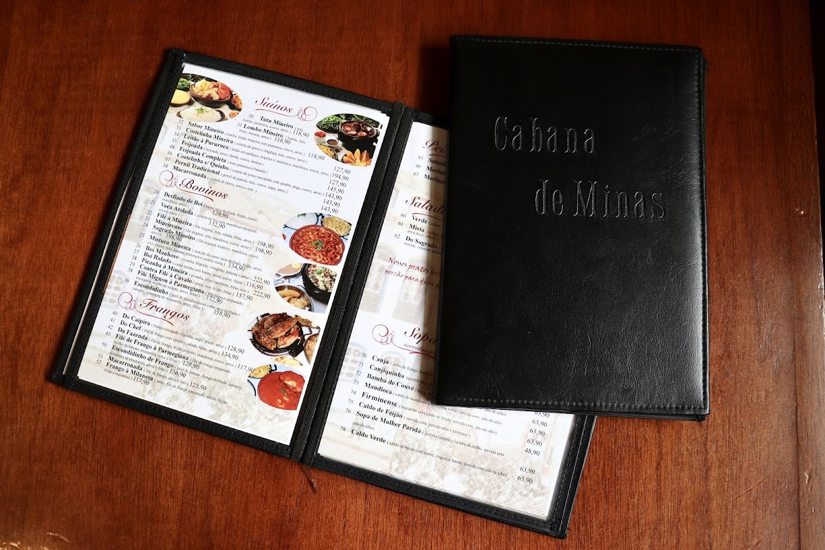 Menu Restaurante Cabana De Minas-1
