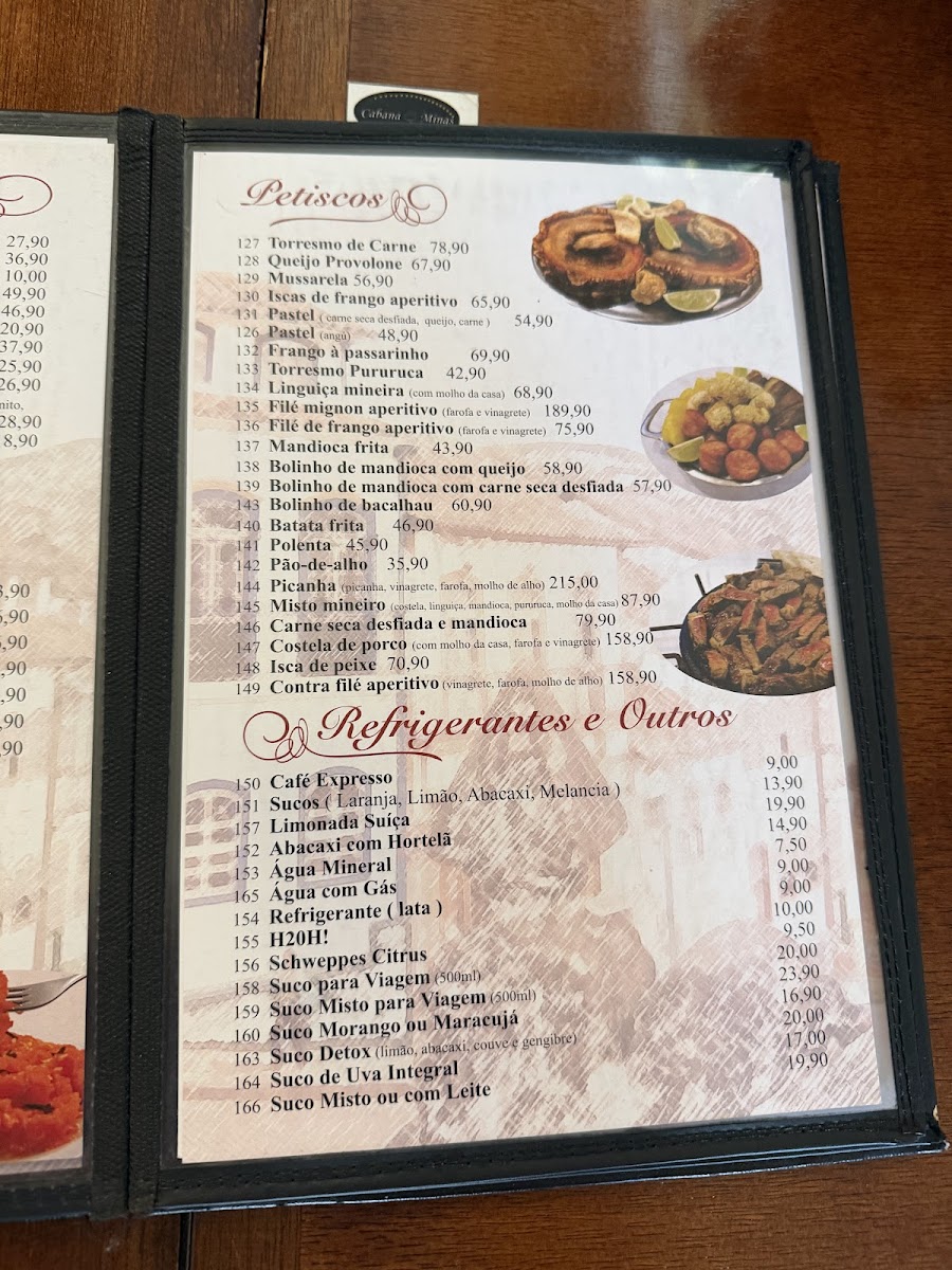 Menu Restaurante Cabana De Minas-10