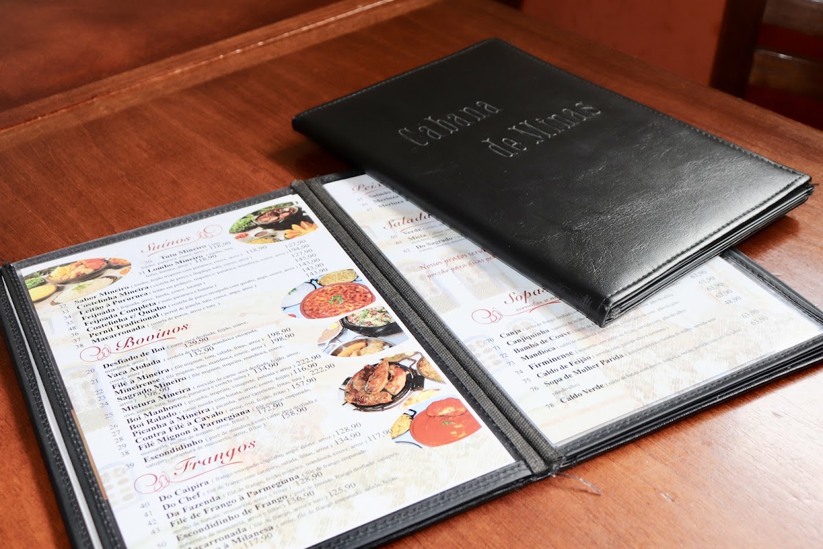 Menu Restaurante Cabana De Minas-2