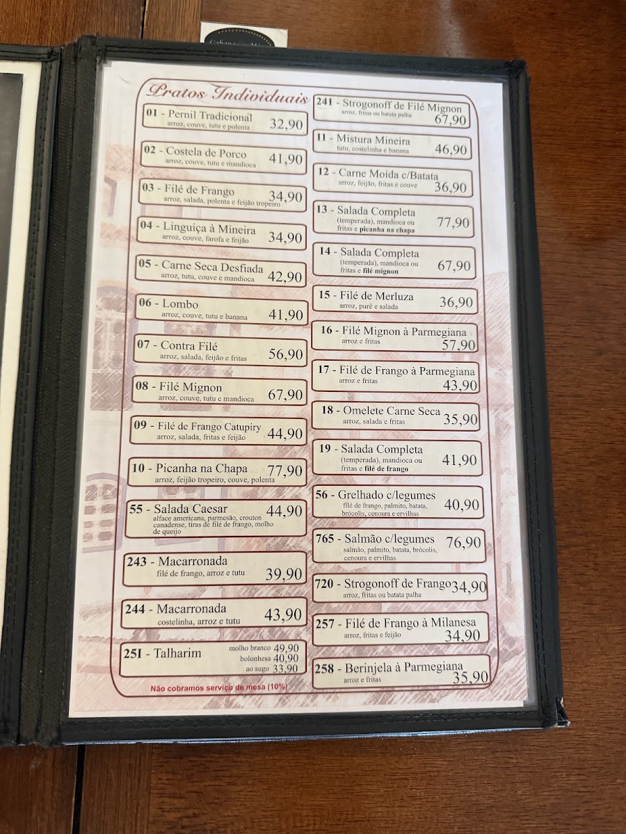 Menu Restaurante Cabana De Minas-5